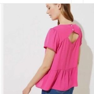 Loft women’s pink top